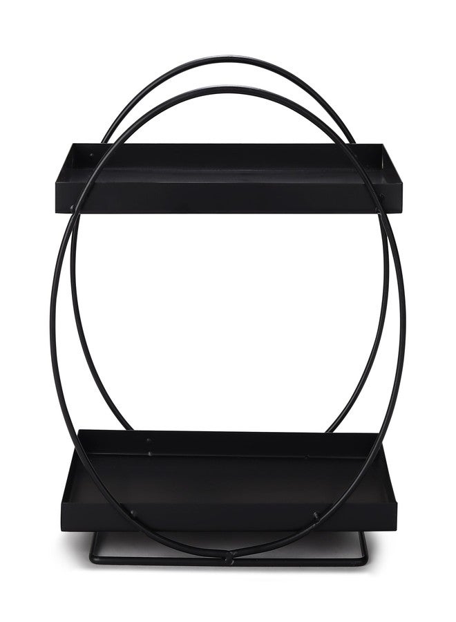 TechSrmaji 2-Tier Ring Spice Rack, Metal Bathroom Countertop Storage Rack, Dish Rack for Kitchen Pantry Shelf Holder, Round 2-Tier Kitchen Storage Rack, Organizer, MultiPurpose Storage Organizer - Image 4